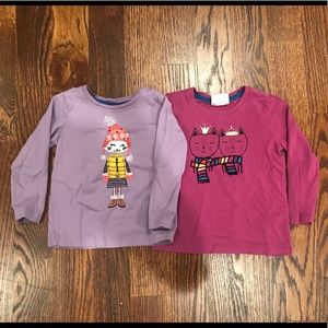 Shirts & Tops - Set of 2 Hanna Andersson long sleeve tees Shirts & Tops - Set of 2 Hanna Andersson long sleeve tees